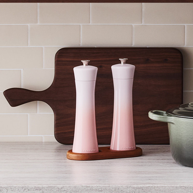 Moulins &agrave; sel et &agrave; poivre minimalistes (ensemble de deux)